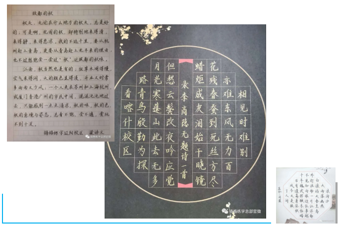 锋格练字硬笔作品