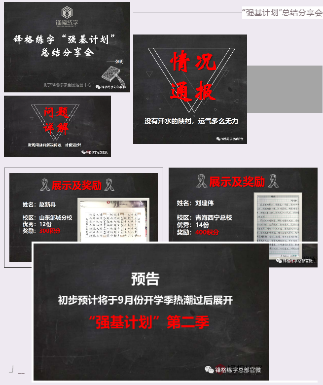 锋格练字“强基计划”总结分享会