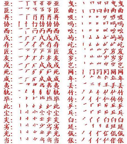 笔顺