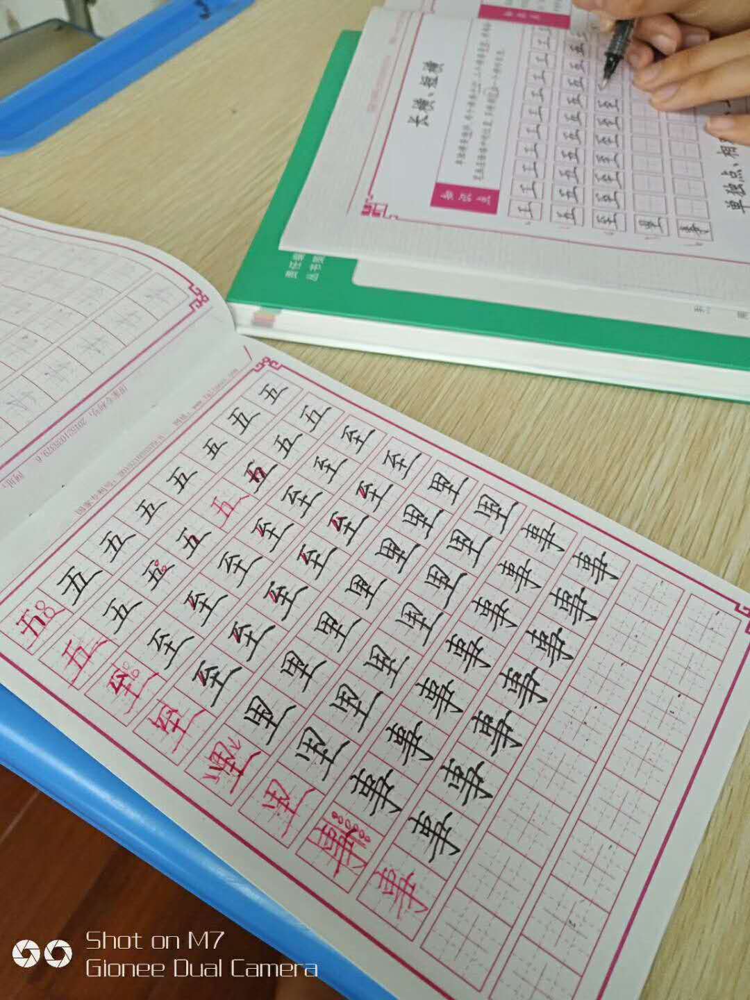 锋格小学员练字作品
