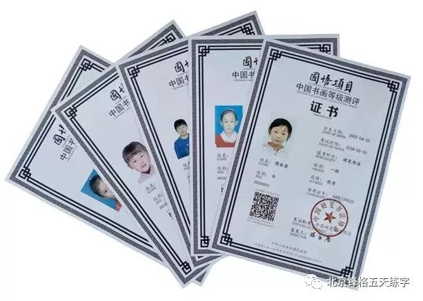 中国书画等级测评证书