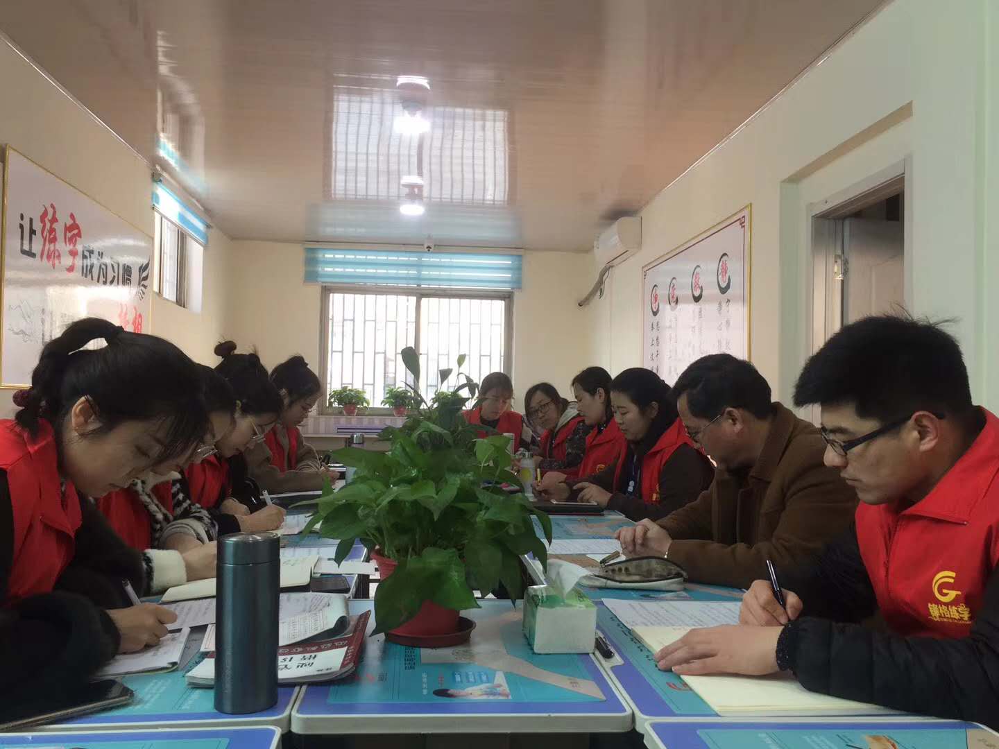 锋格练字济宁校区老师讲课评比