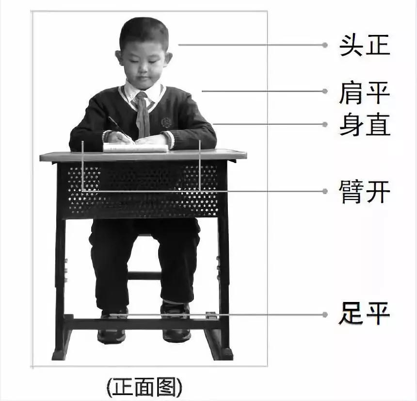 坐姿正面图